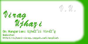 virag ujhazi business card